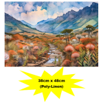 Poly-Linen Placemat, Mountain Path, 35x45cm
